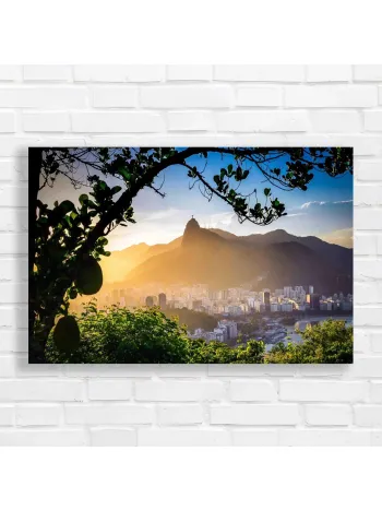 Rio de Janeiro Sunset Christ the Redeemer Canvas Print