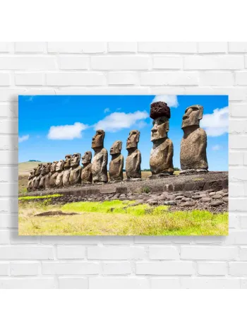 Mysterious Moai Easter Island Canvas Print