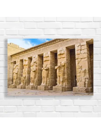 Ancient Egyptian Temple Colossus Canvas Print