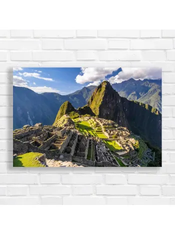 Majestic Machu Picchu Inca Ruins Canvas Print