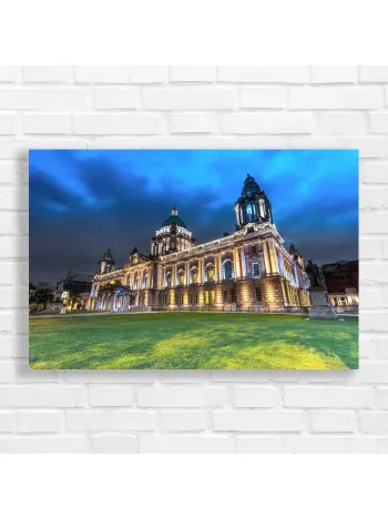 Belfast City Hall Architectural Grandeur Canvas Print