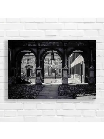 Vintage Architecture Archway Bicycle Canvas Print
